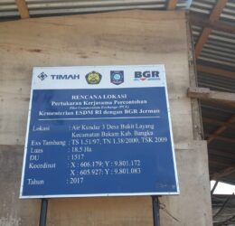 Collaboration between the Mining Reclamation Study Center and BGR at the Air Kundur location 3, Bukit Layang Village, Bakam District, Bangka Regency