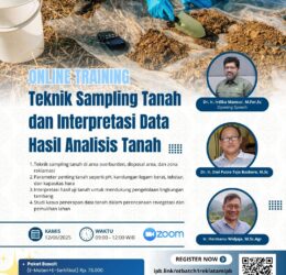 Online Training - Teknik Sampling Tanah dan Interpretasi Data Hasil Analisis Tanah