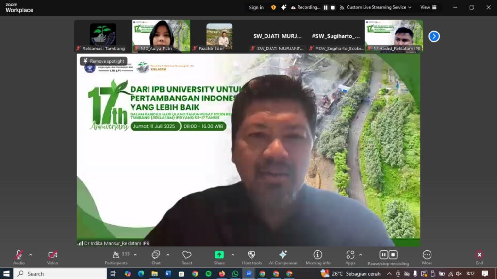 Kepala Pusat Reklatam IPB - Dr. Ir. Irdika Mansur, M.For.Sc