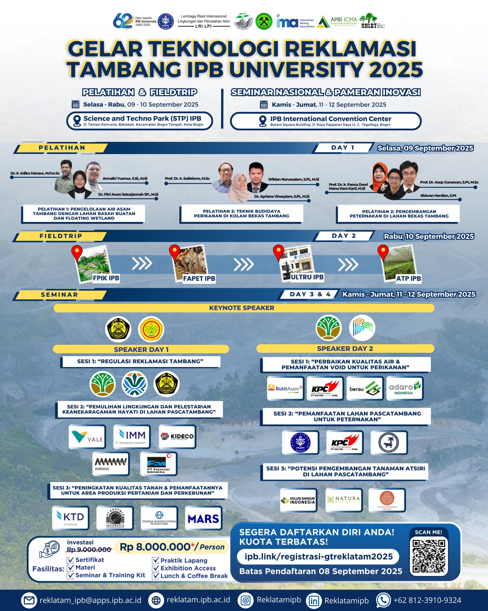 Gelar Teknologi Reklamasi Tambang IPB University 2025
